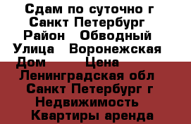 Сдам по суточно г. Санкт-Петербург › Район ­ Обводный › Улица ­ Воронежская › Дом ­ 53 › Цена ­ 2 700 - Ленинградская обл., Санкт-Петербург г. Недвижимость » Квартиры аренда посуточно   